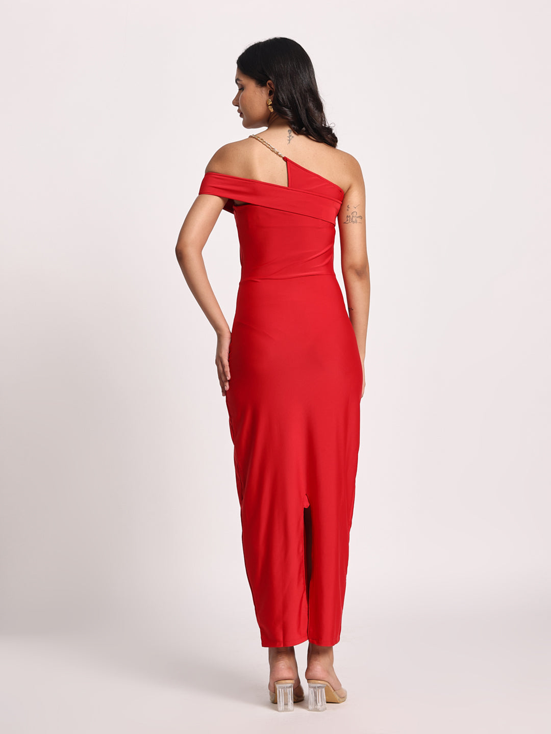 Scarlet Siren One-Shoulder Bodycon Dress